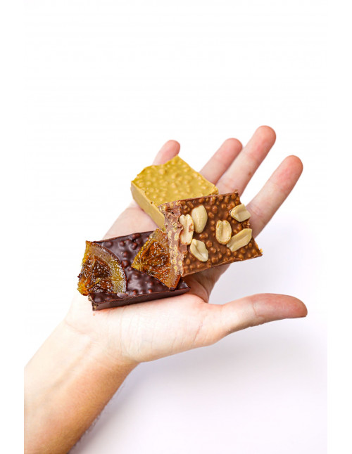 Nougat protéiné chocolat et cacahuète – Body Genius